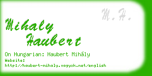 mihaly haubert business card